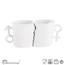 11oz Porcelain Valentine Mugs with Spoon